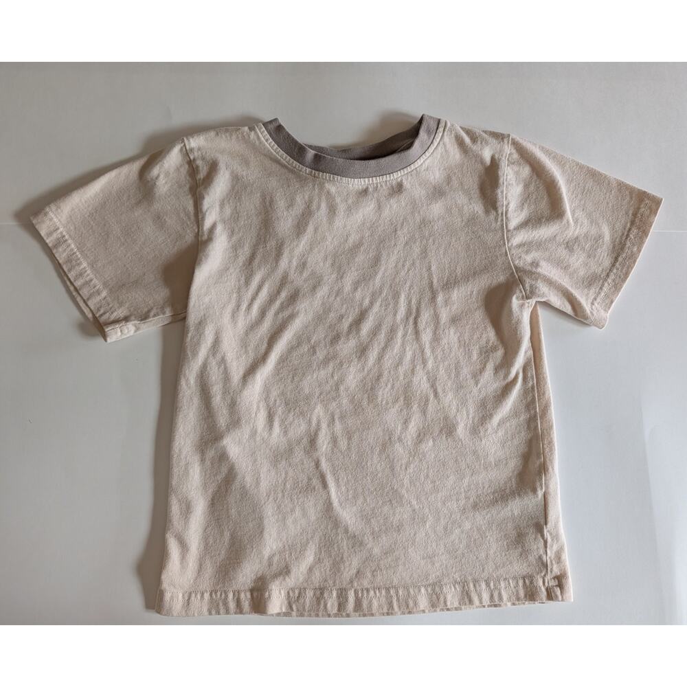 Vintage UnionBay Boys Size 6 Tan & Olive Gray Tee, 100% Cotton 90s Style